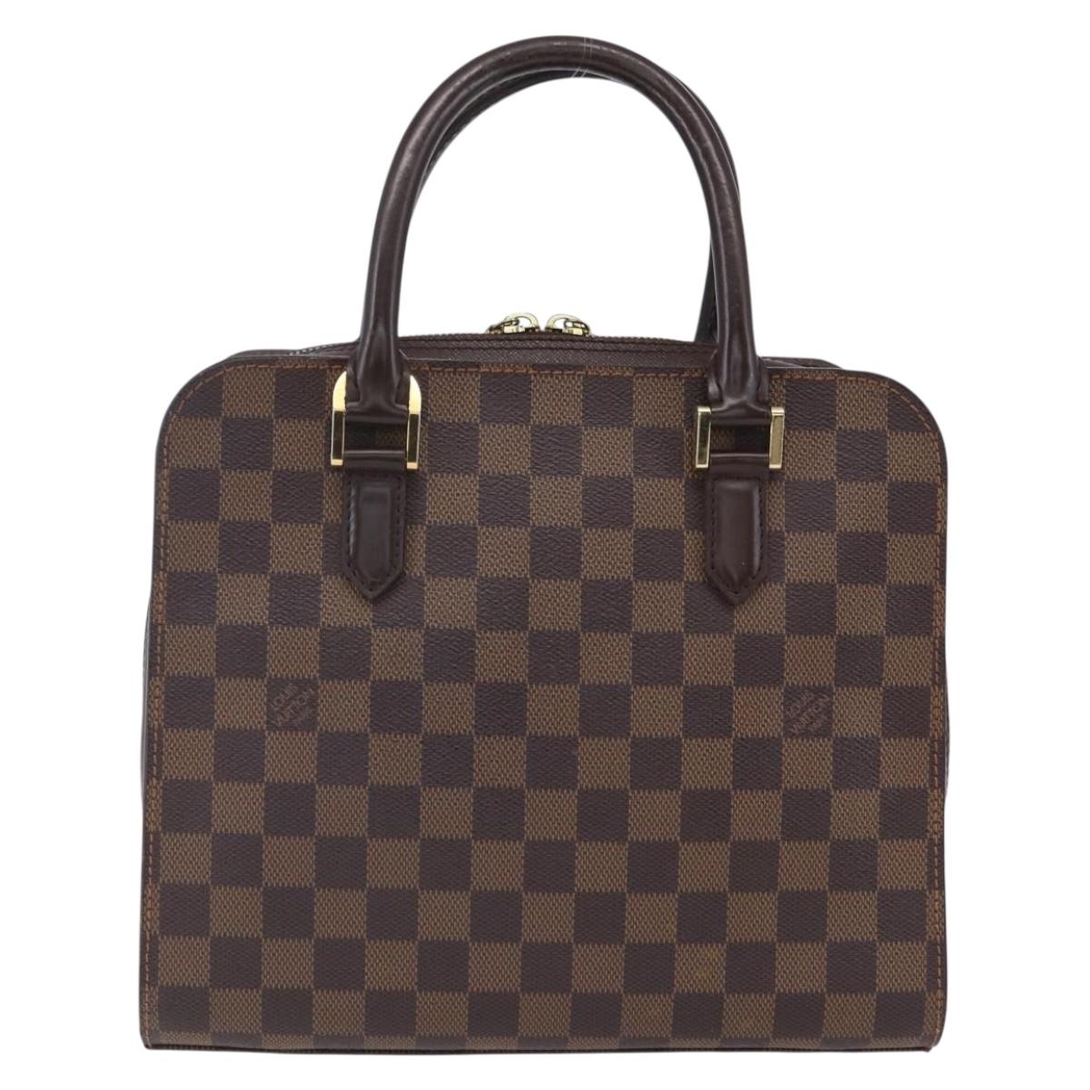LOUIS VUITTON Damier Ebene Triana Hand Bag N51155 LV Auth ki6197