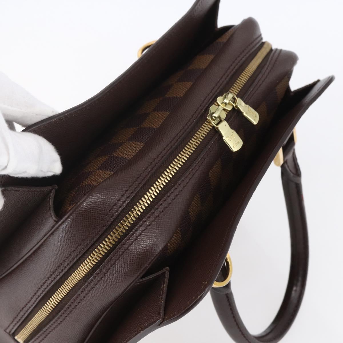 LOUIS VUITTON Damier Ebene Triana Hand Bag N51155 LV Auth ki6197