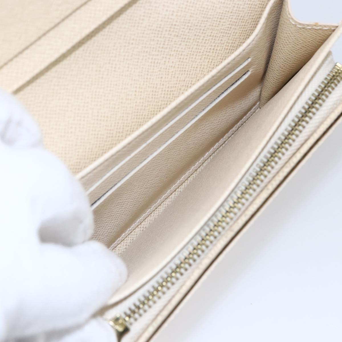 LOUIS VUITTON Damier Azur Portefeuille Tresol Wallet N61744 LV Auth ki6205