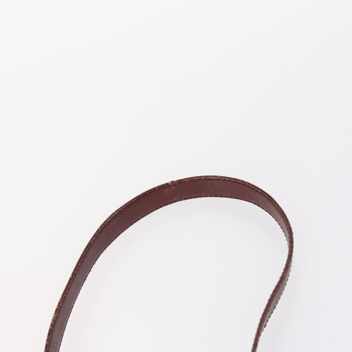 CARTIER Must Line Shoulder Bag Leather 4 Set Bordeaux Auth ki6207