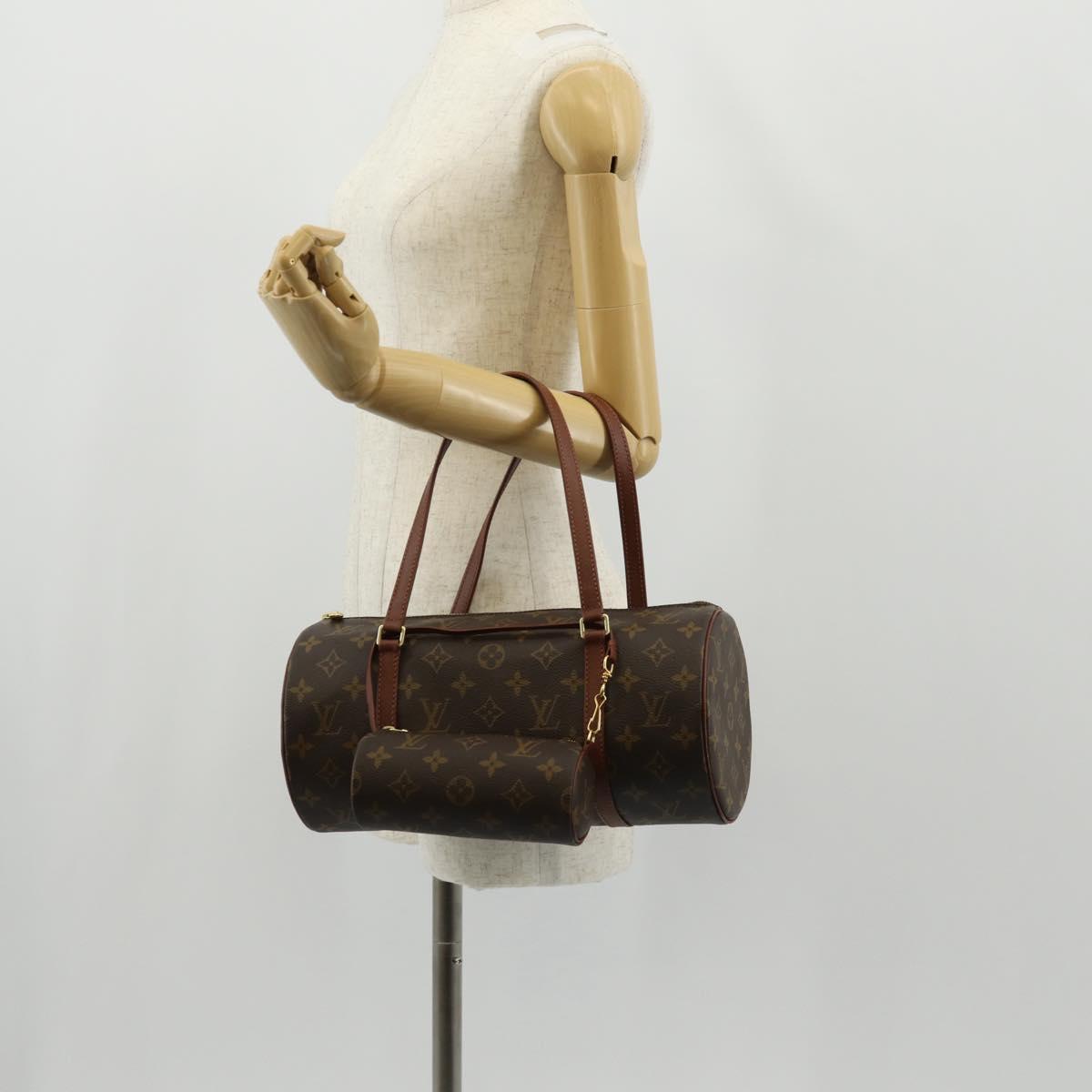 LOUIS VUITTON Monogram Papillon 30 Hand Bag M51385 LV Auth ki6208V