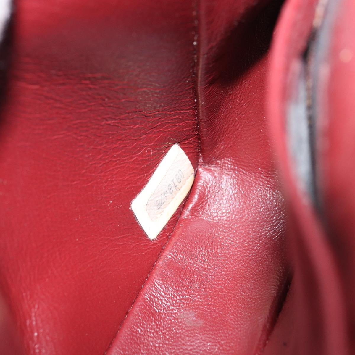 CHANEL Chain Shoulder Matelasse Bag Lamb Skin Black Gold CC Auth ki6227