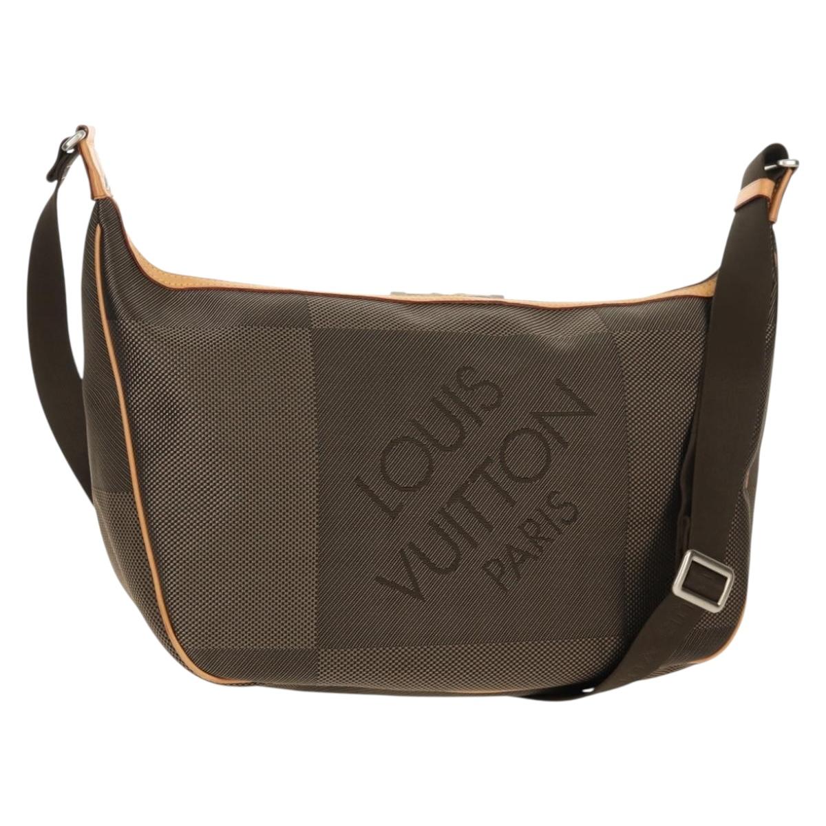 LOUIS VUITTON Damier Geant Explorateur Shoulder Bag Khaki M93615 LV Auth ki6235V