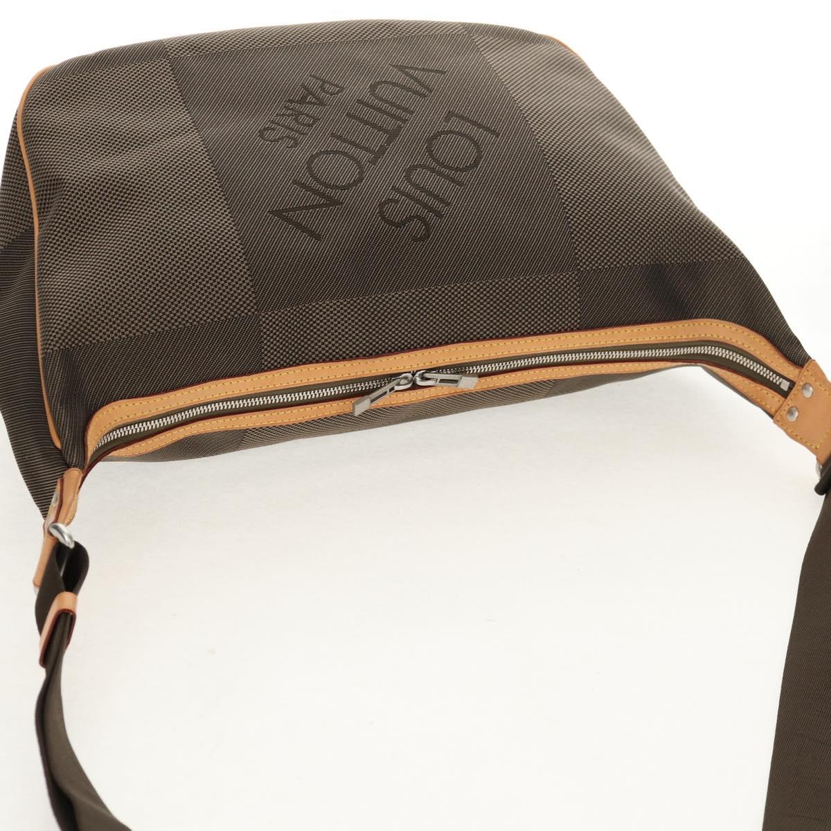 LOUIS VUITTON Damier Geant Explorateur Shoulder Bag Khaki M93615 LV Auth ki6235A