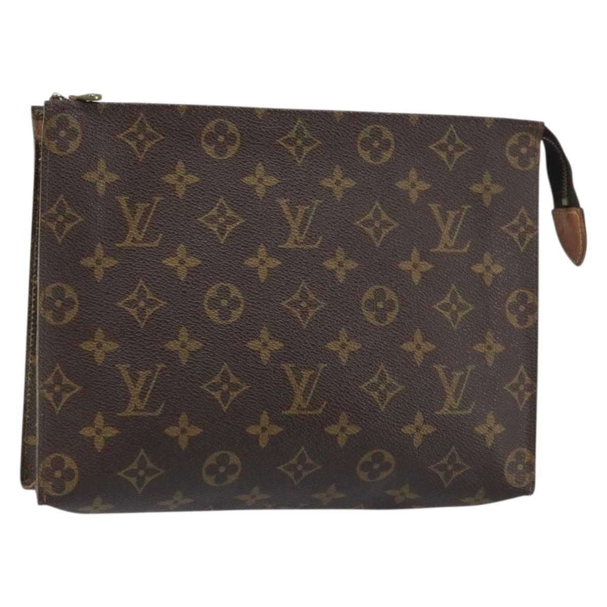 LOUIS VUITTON Monogram Poche Toilette 26 Pouch M47542 LV Auth ki6256