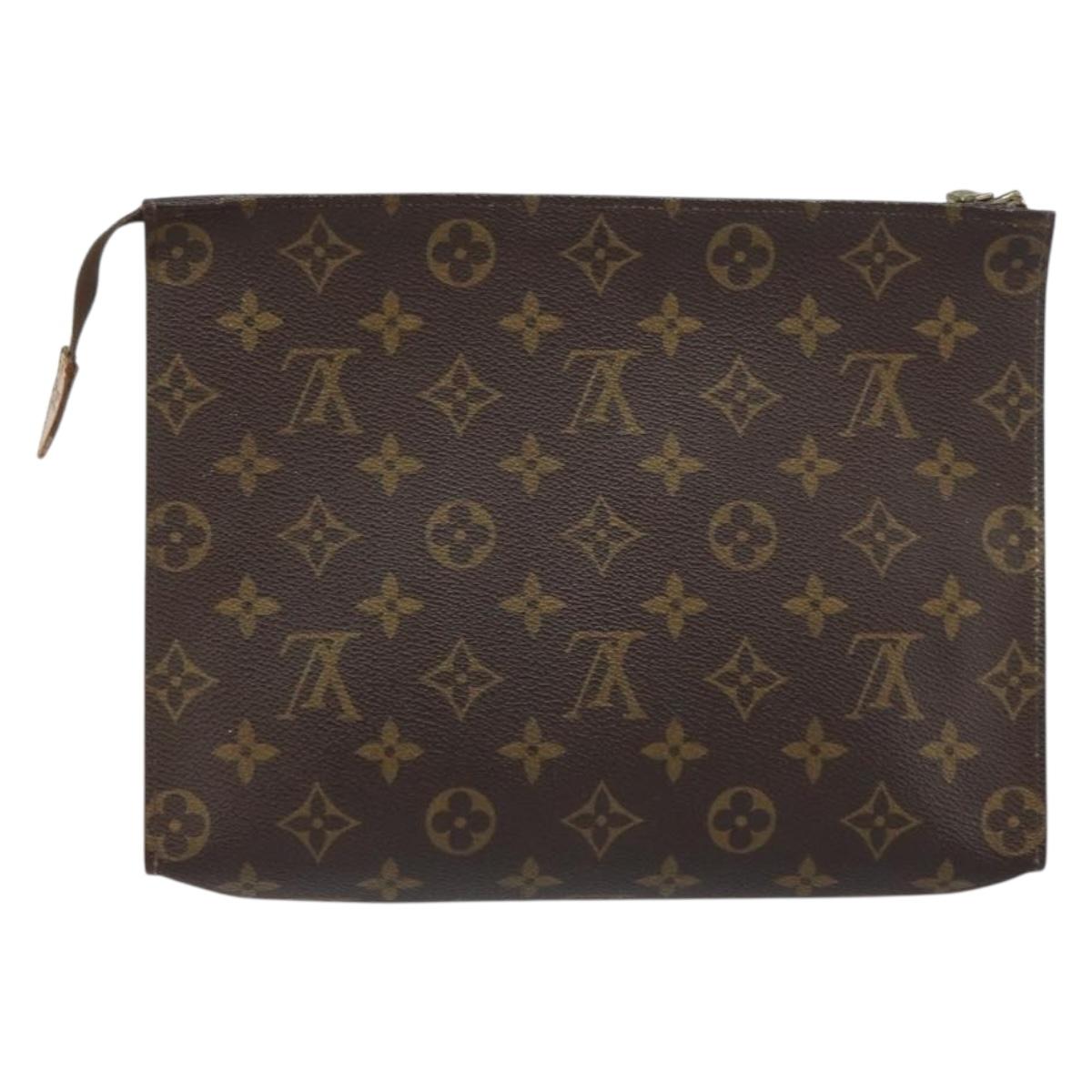 LOUIS VUITTON Monogram Poche Toilette 26 Pouch M47542 LV Auth ki6256
