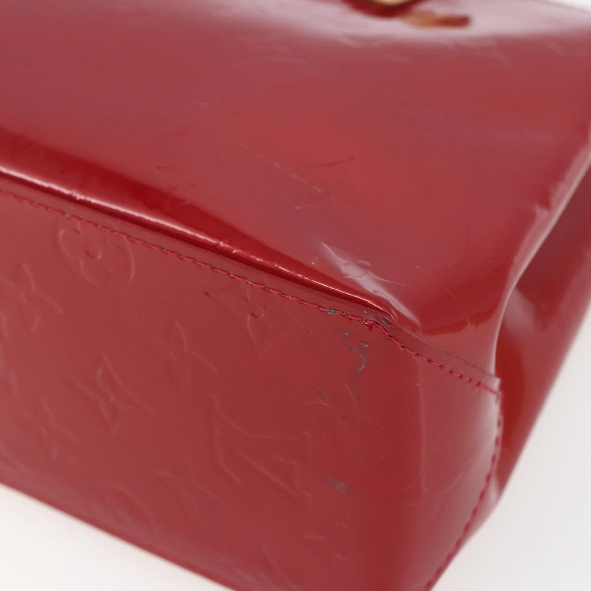LOUIS VUITTON Monogram Vernis Reade PM Hand Bag Pomme D'amour M91990 Auth ki6280