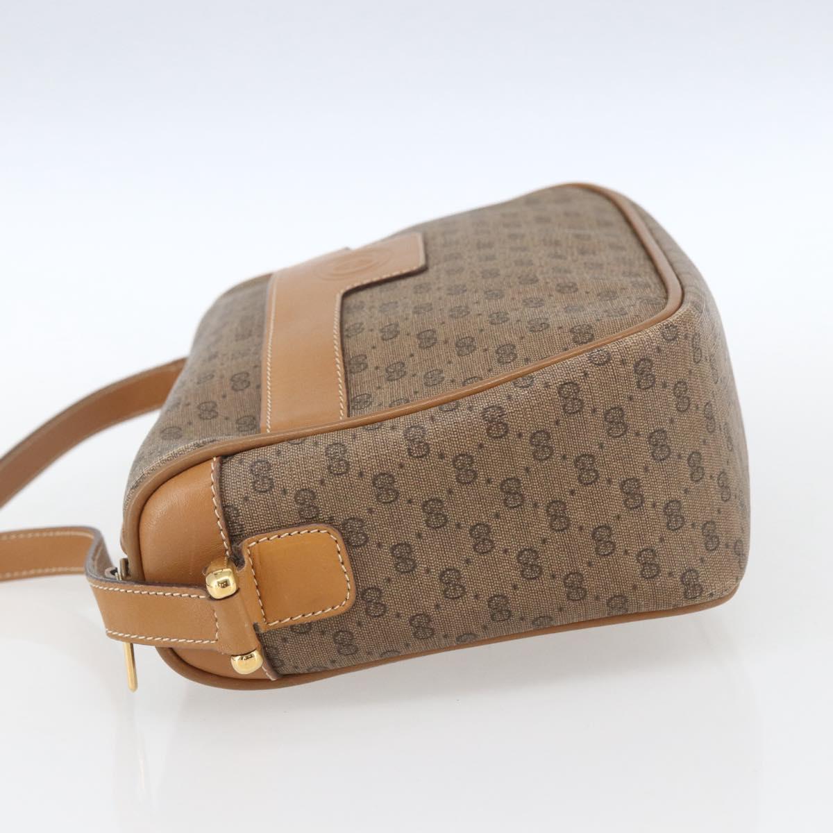 GUCCI Micro GG Supreme Shoulder Bag PVC Beige Gold 001 14 0412 Auth ki6283