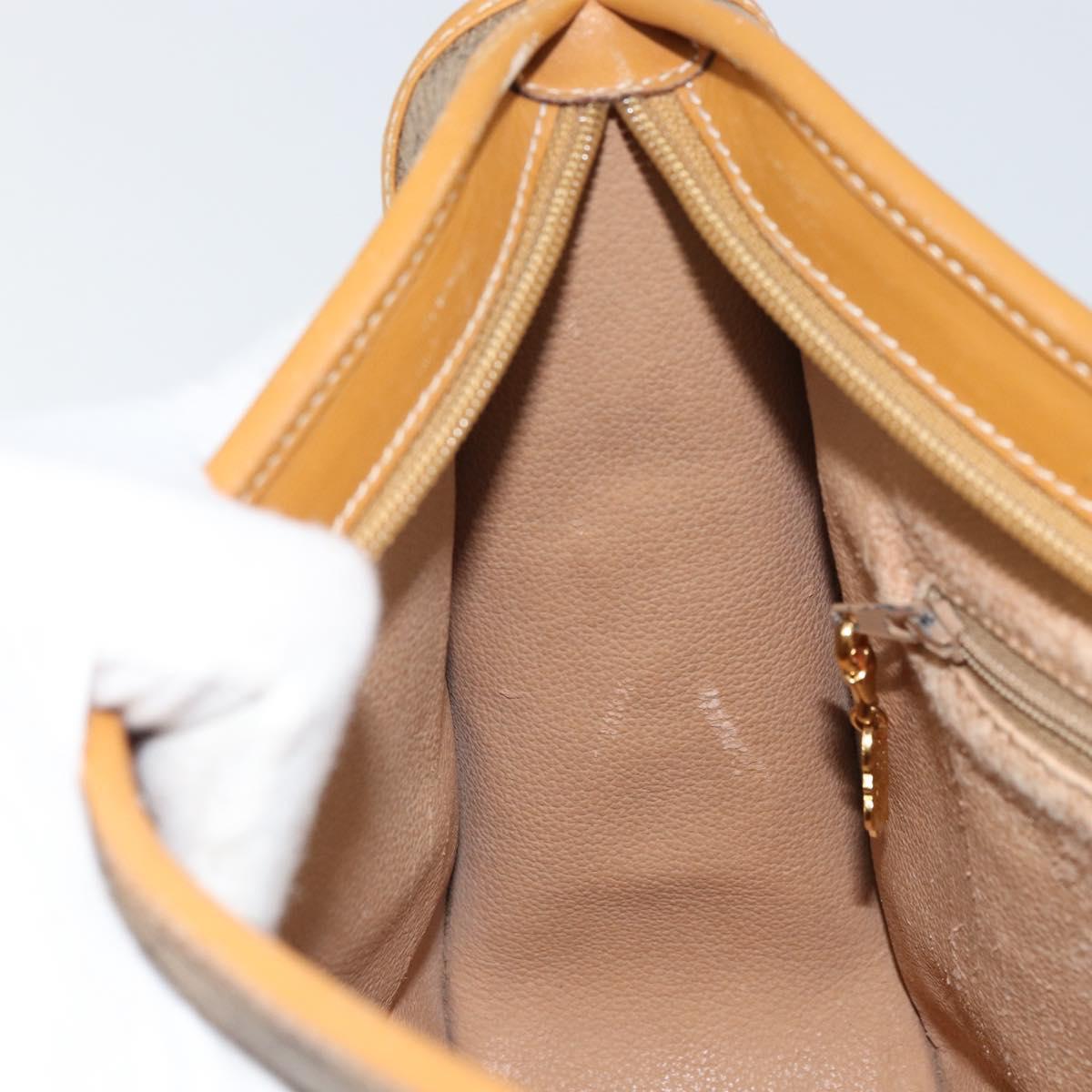 GUCCI Micro GG Supreme Shoulder Bag PVC Beige Gold 001 23 1036 Auth ki6290