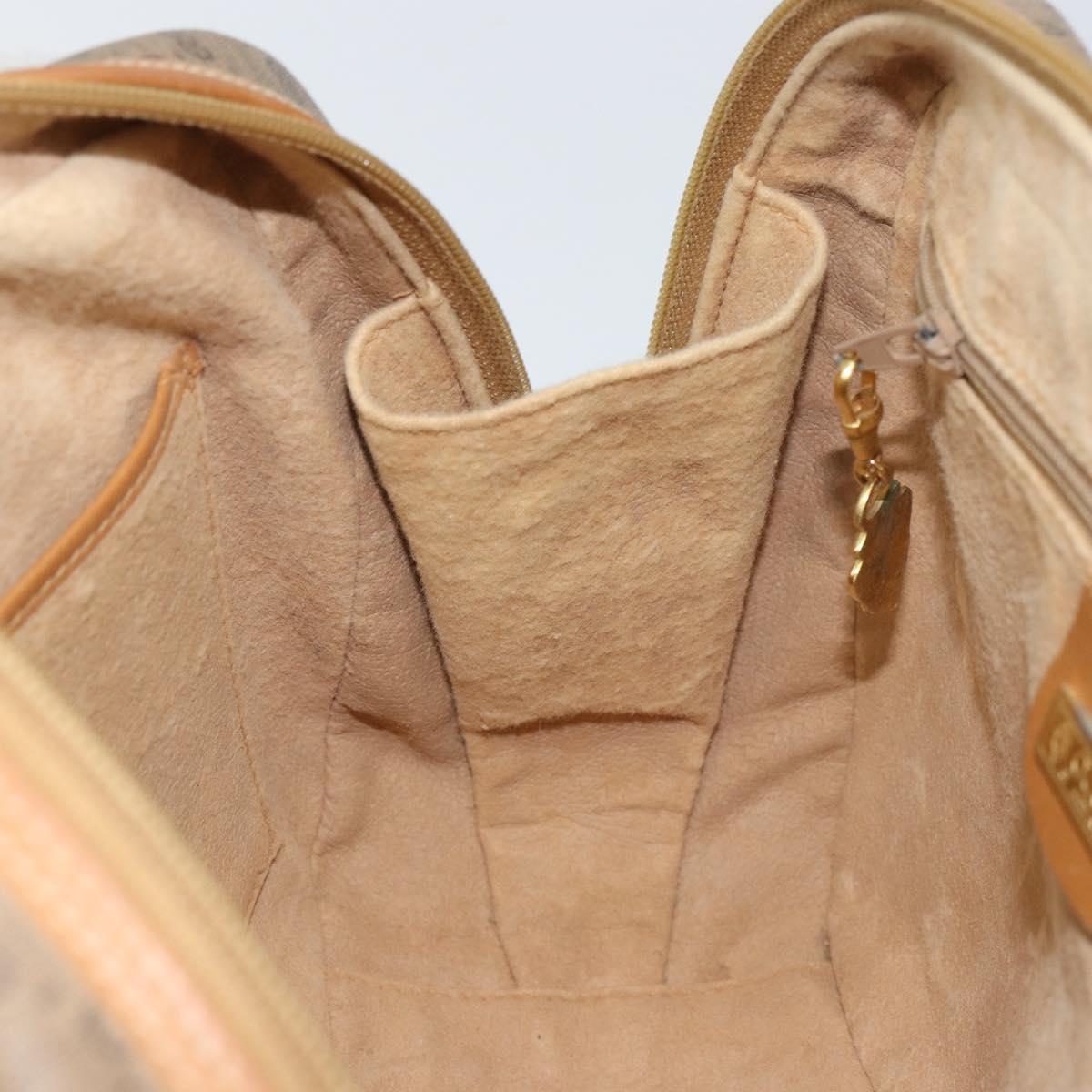 GUCCI Micro GG Supreme Hand Bag PVC Beige Gold 000 104 0030 Auth ki6300