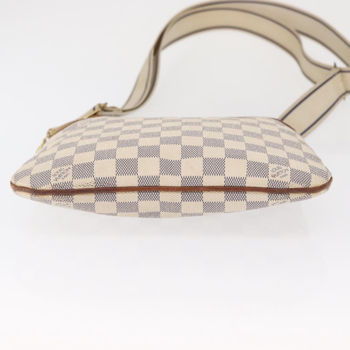 LOUIS VUITTON Damier Azur Pochette Bosphore Shoulder Bag N51112 LV Auth ki6301