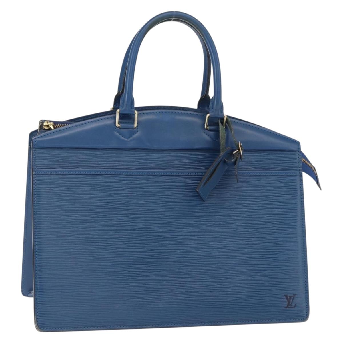 LOUIS VUITTON Epi Riviera Hand Bag Blue M48185 LV Auth ki6302