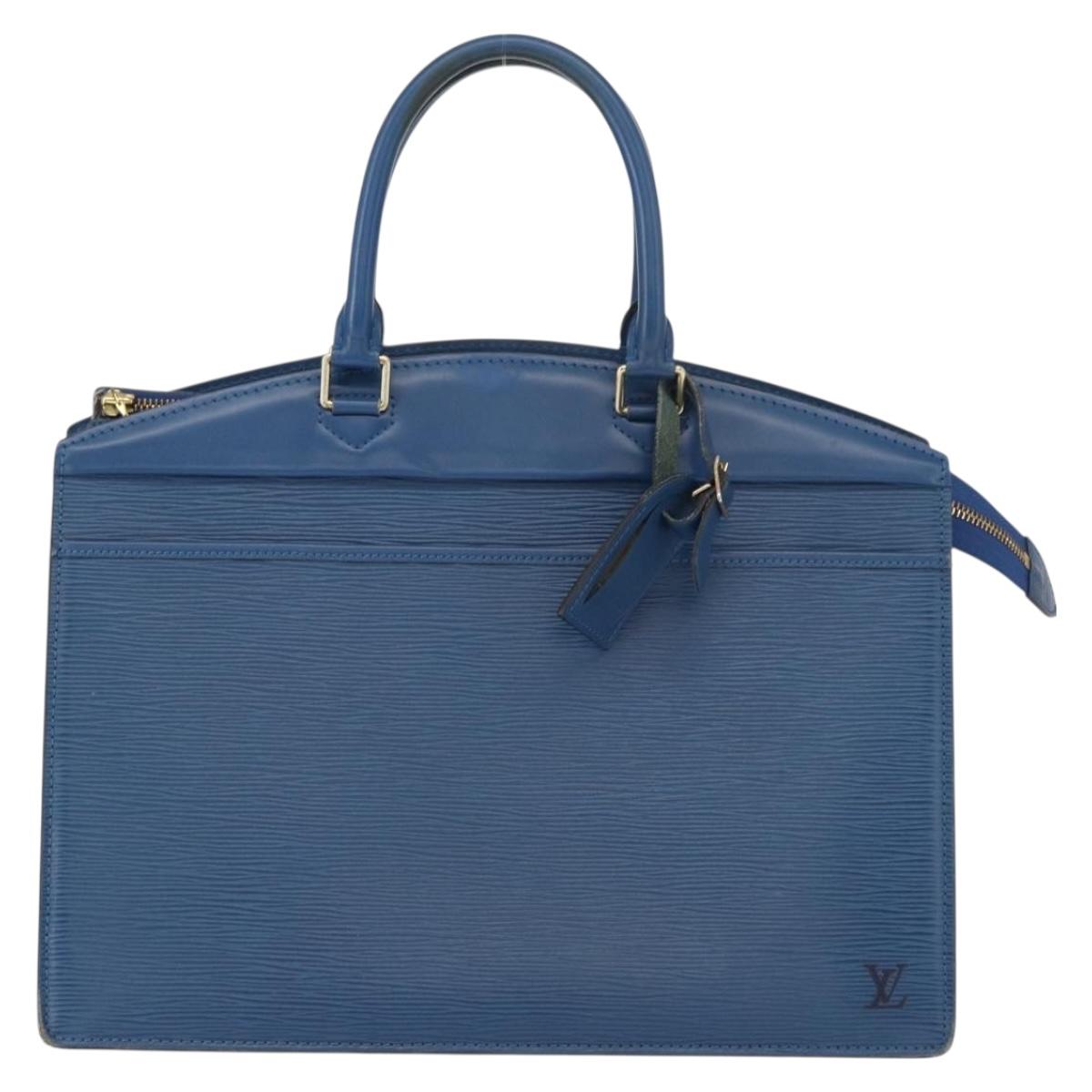 LOUIS VUITTON Epi Riviera Hand Bag Blue M48185 LV Auth ki6302