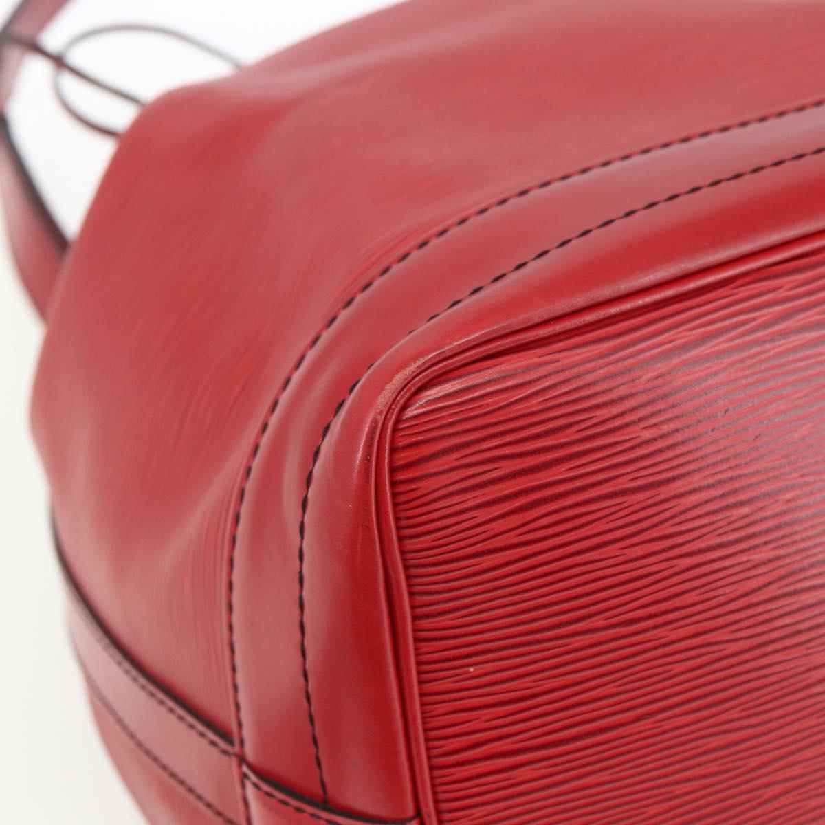 LOUIS VUITTON Epi Noe Shoulder Bag Red M44007 LV Auth ki6303