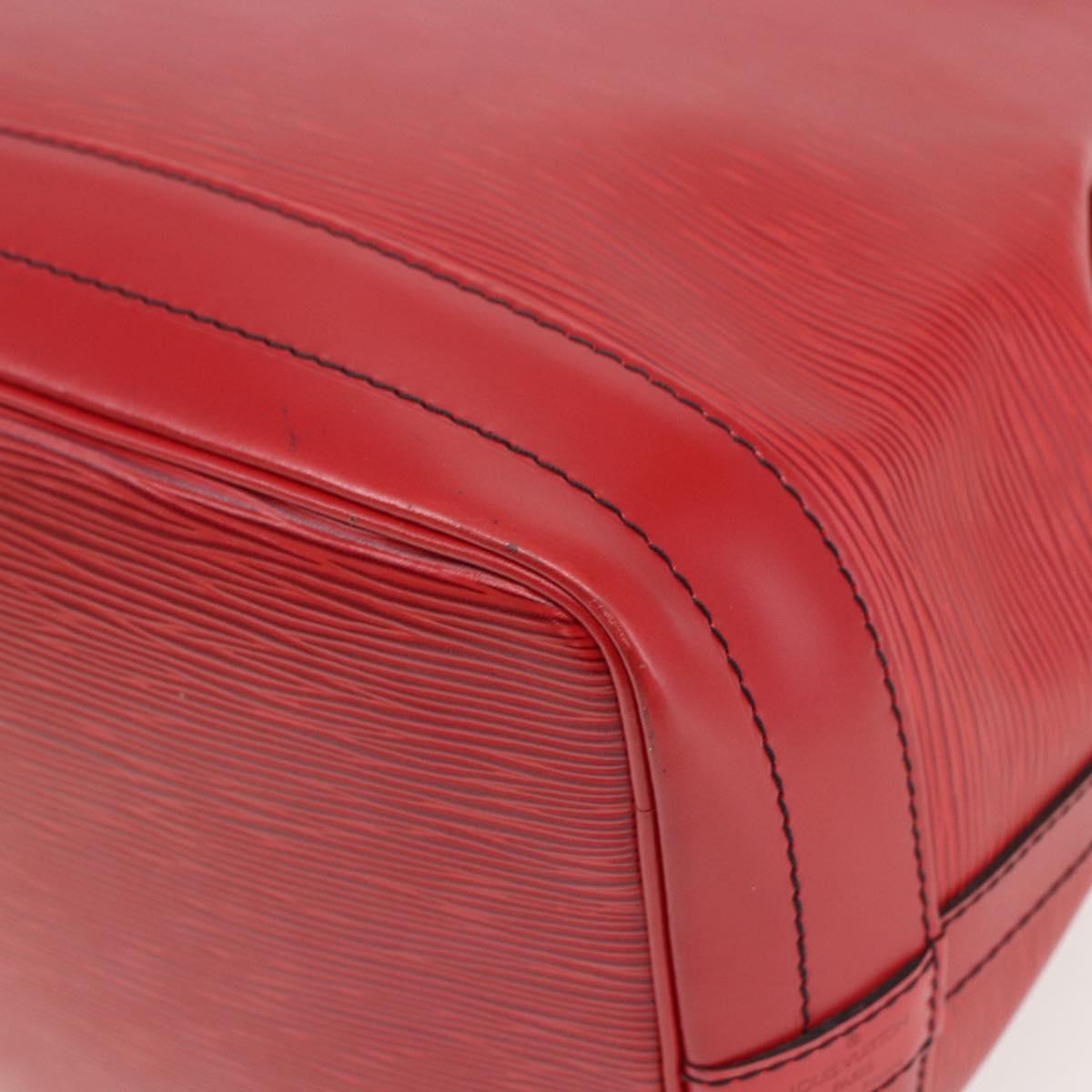 LOUIS VUITTON Epi Noe Shoulder Bag Red M44007 LV Auth ki6303