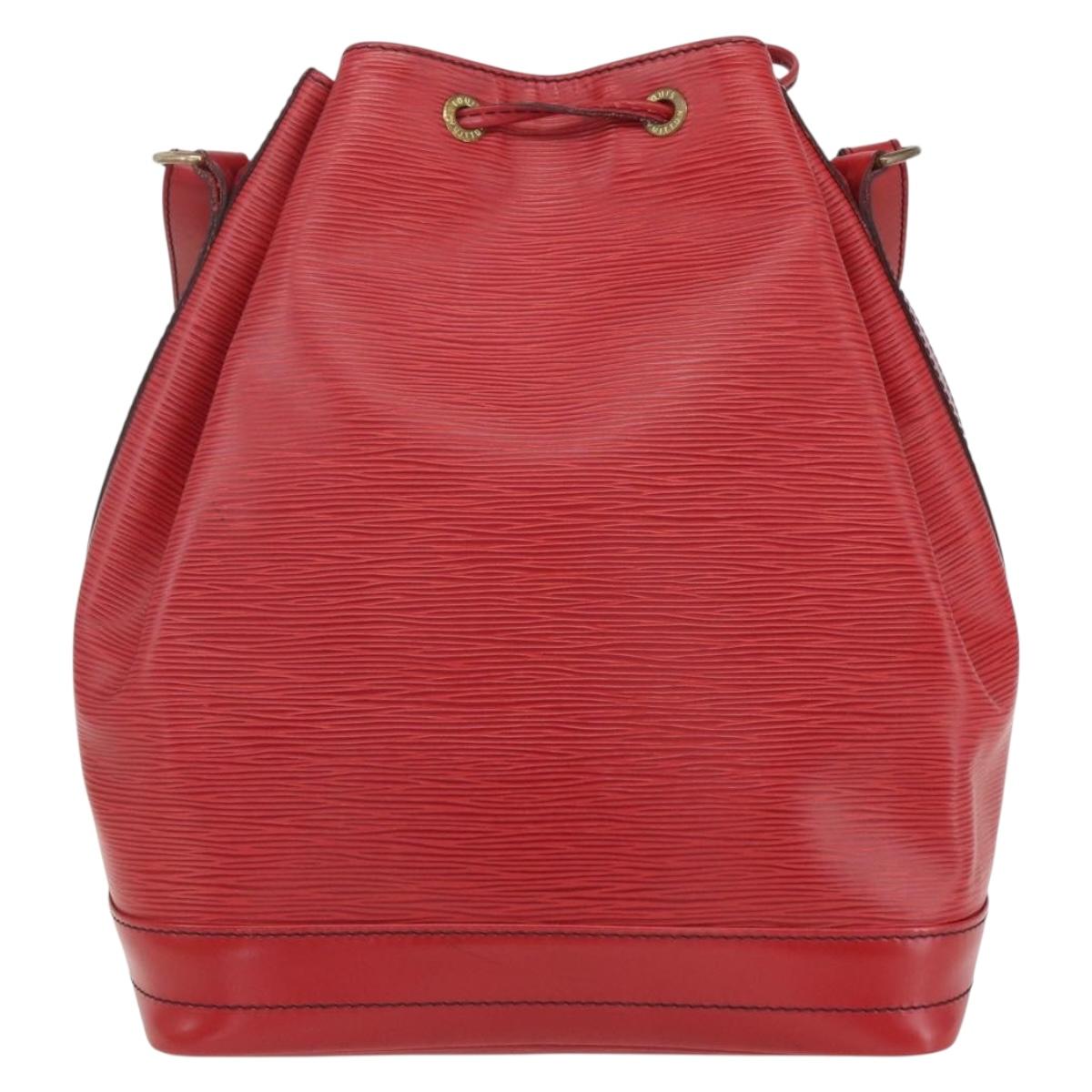 LOUIS VUITTON Epi Noe Shoulder Bag Red M44007 LV Auth ki6303