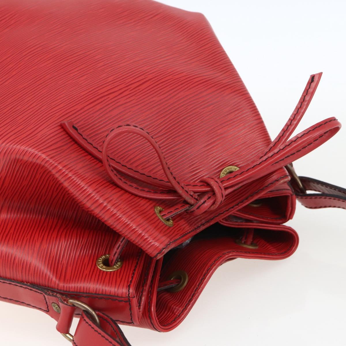 LOUIS VUITTON Epi Noe Shoulder Bag Red M44007 LV Auth ki6303