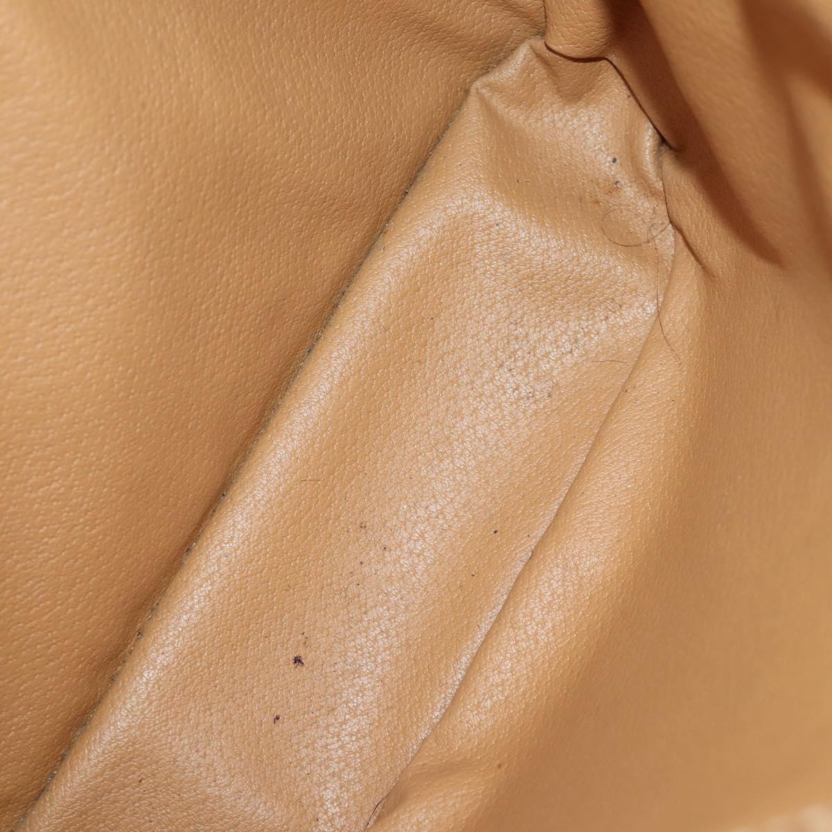 CELINE Macadam Canvas Bag PVC Leather 5 Set Brown Beige black Auth ki6322