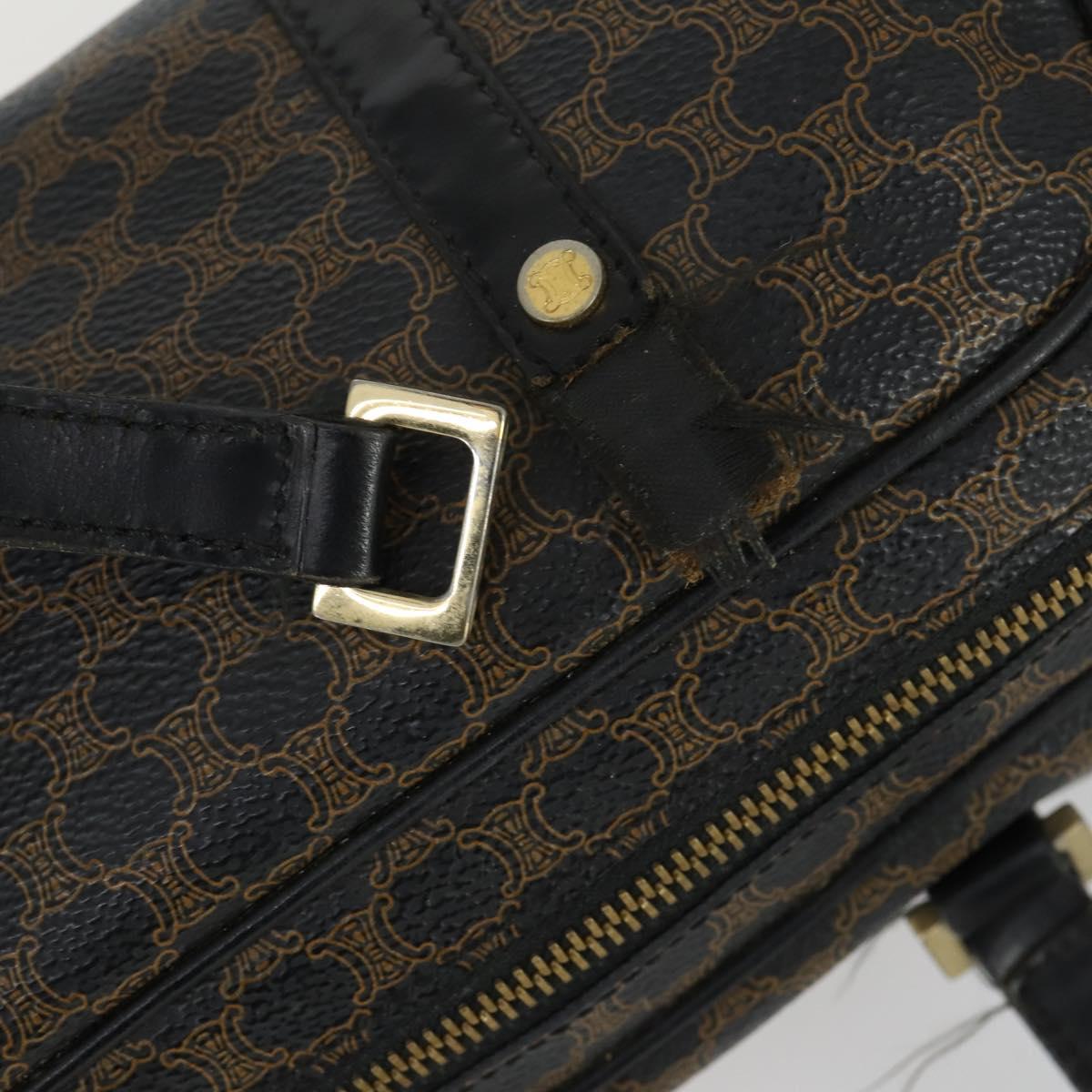 CELINE Macadam Canvas Bag PVC Leather 5 Set Brown Beige black Auth ki6322