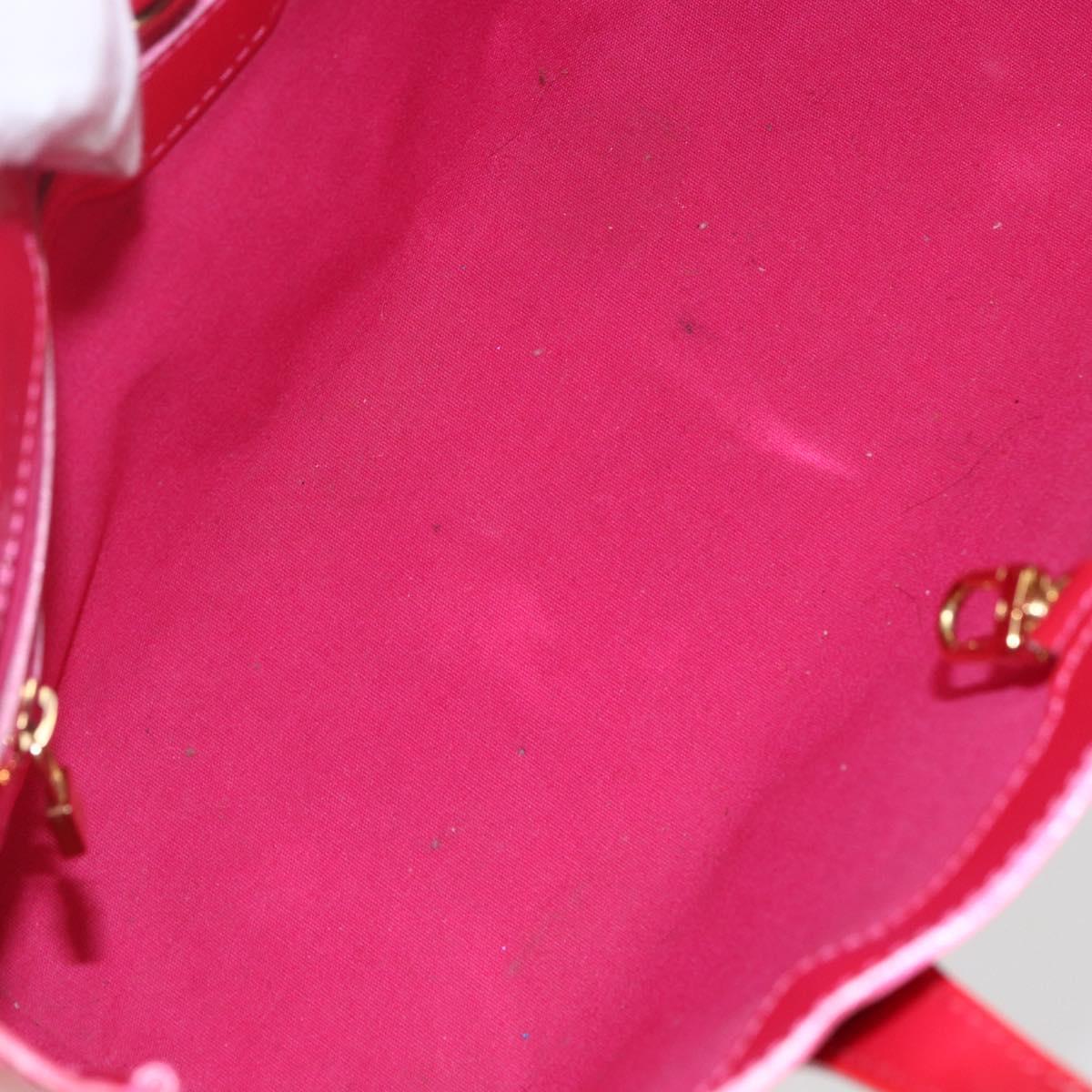 LOUIS VUITTON Monogram Vernis Wilshire PM Hand Bag Rose Pop M93643 Auth ki6328
