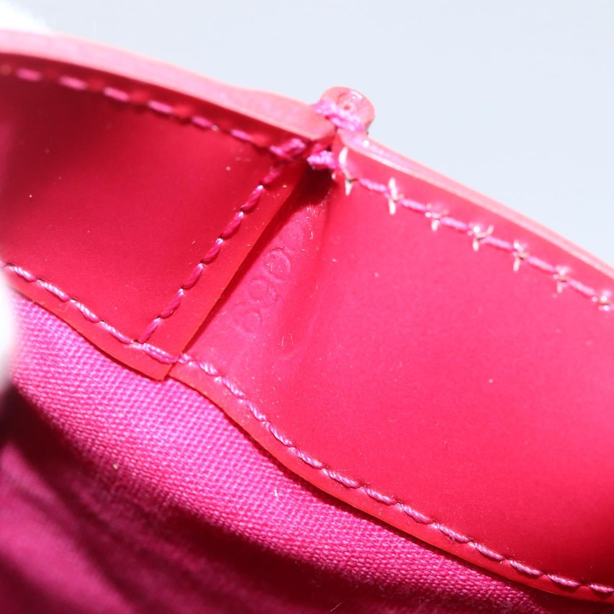 LOUIS VUITTON Monogram Vernis Wilshire PM Hand Bag Rose Pop M93643 Auth ki6328