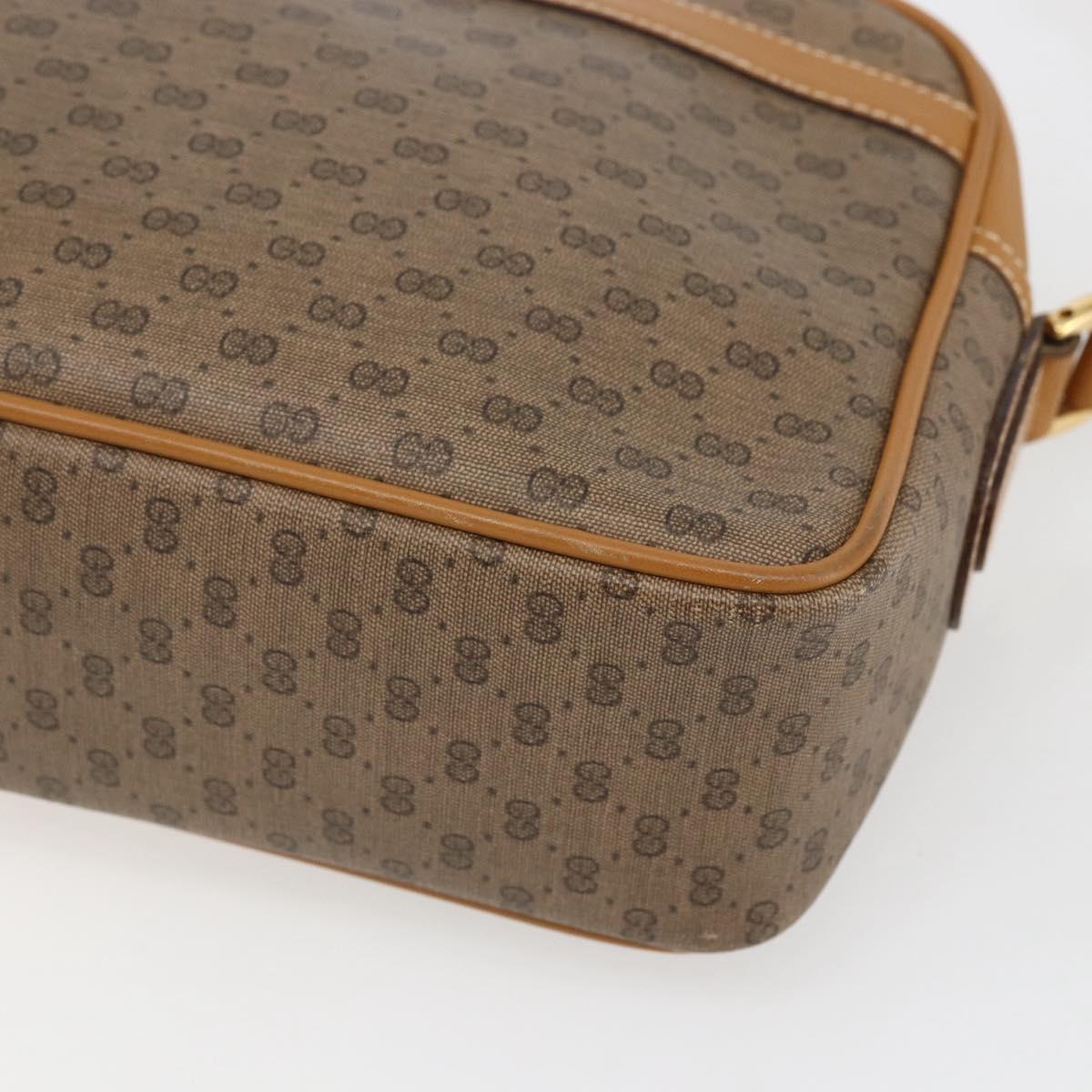 GUCCI Micro GG Supreme Web Sherry Line Bag PVC Beige 001 113 0942 Auth ki6329