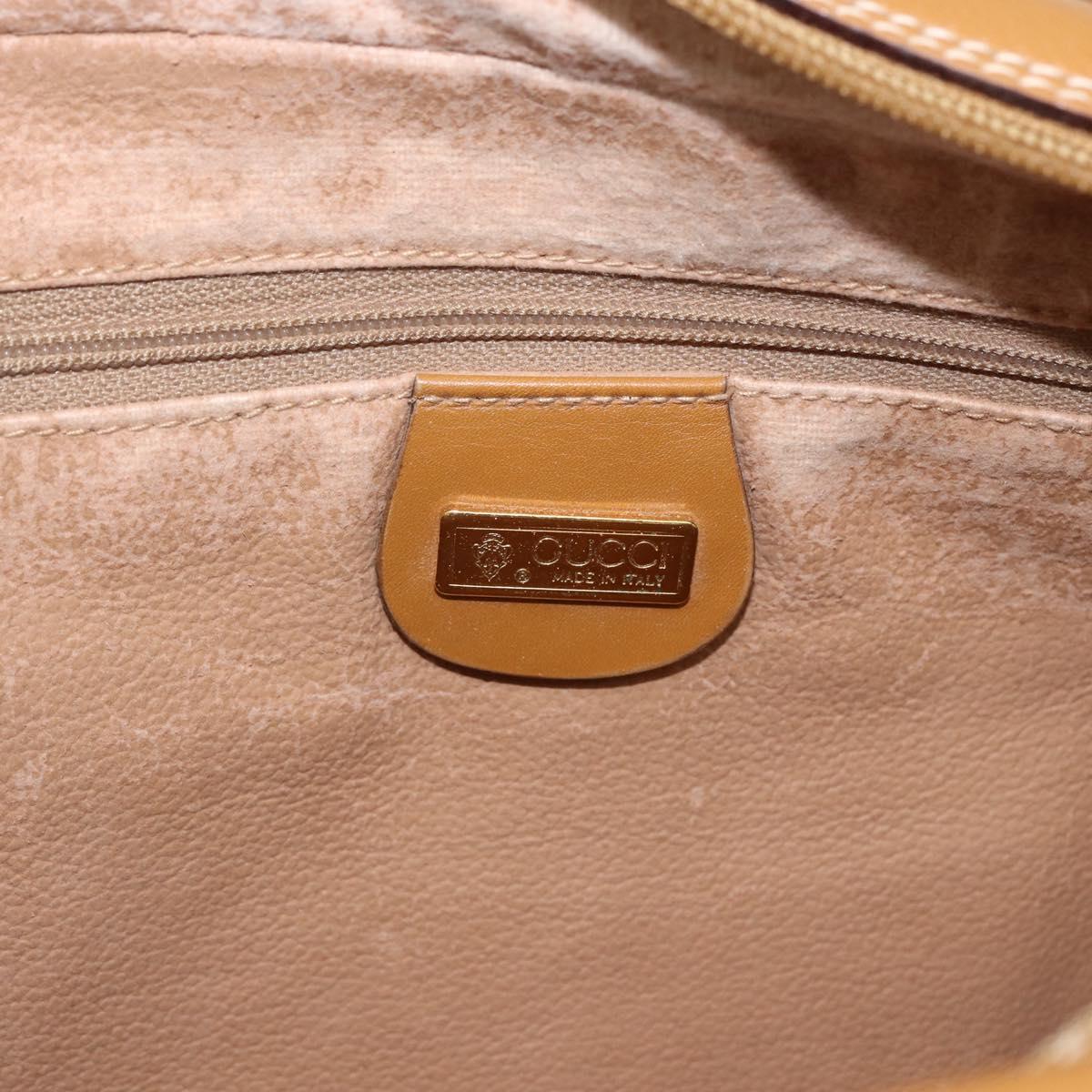 GUCCI Micro GG Supreme Web Sherry Line Bag PVC Beige 001 113 0942 Auth ki6329