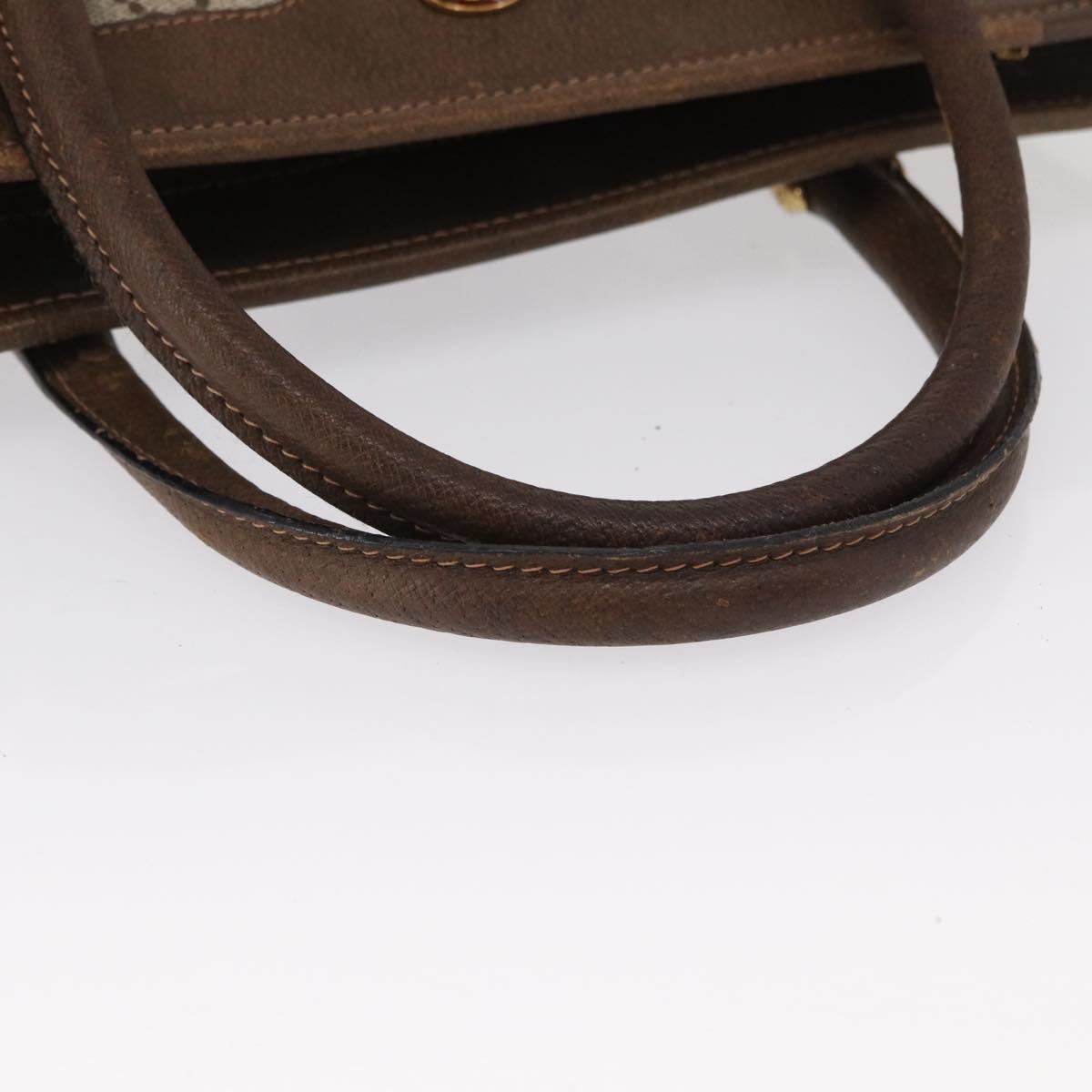 GUCCI GG Supreme Web Sherry Line Tote Bag PVC Beige Gold 010 378 Auth ki6347