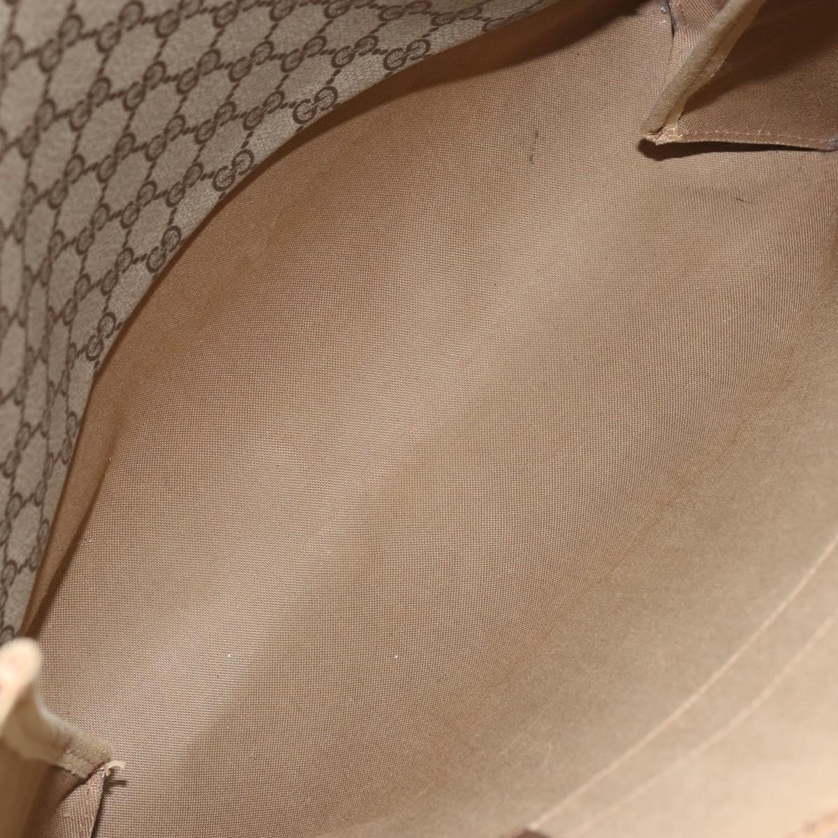 GUCCI GG Supreme Web Sherry Line Tote Bag PVC Beige Gold 39 02 091 Auth ki6348