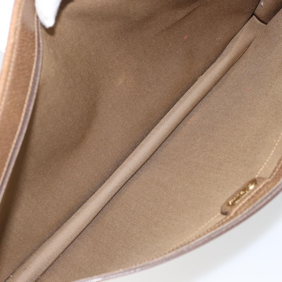 GUCCI GG Supreme Web Sherry Line Clutch Bag PVC Beige 017 37 4125 Auth ki6349