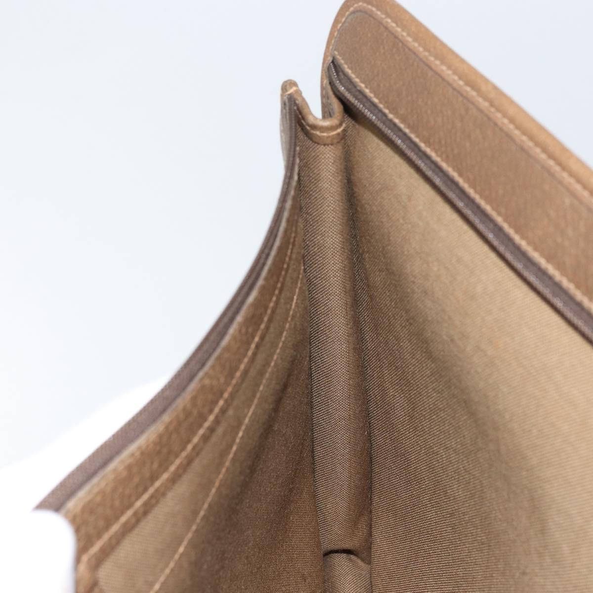 GUCCI GG Supreme Web Sherry Line Clutch Bag PVC Beige 017 37 4125 Auth ki6349