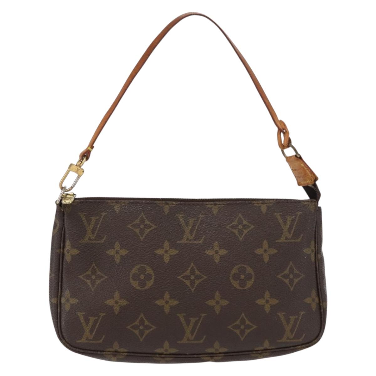 LOUIS VUITTON Monogram Pochette Accessoires Pouch M51980 LV Auth ki6364