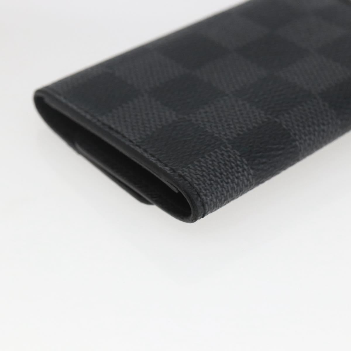 LOUIS VUITTON Damier Graphite Multi Cles 6 Key Case N62662 LV Auth ki6370