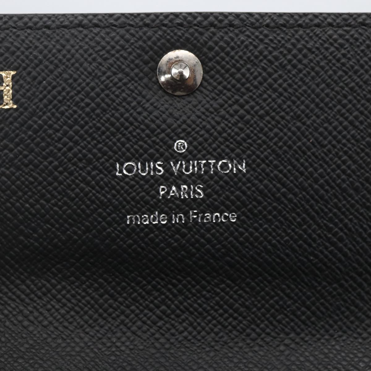 LOUIS VUITTON Damier Graphite Multi Cles 6 Key Case N62662 LV Auth ki6370