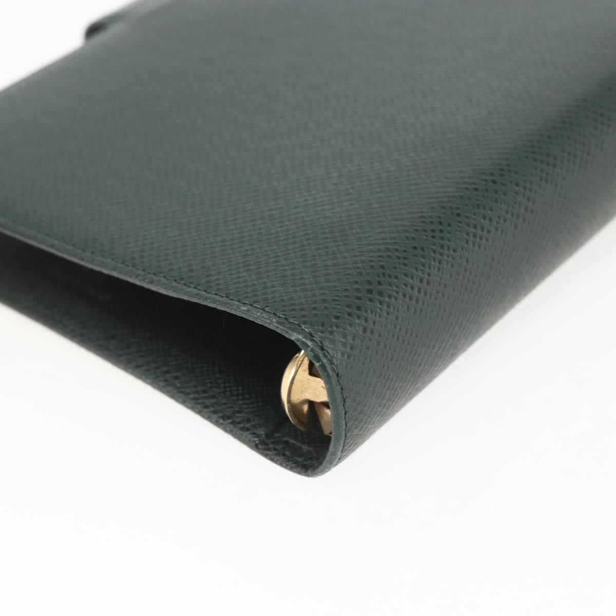 LOUIS VUITTON Taiga Agenda MM Day Planner Cover Epicea R20403 LV Auth ki6371