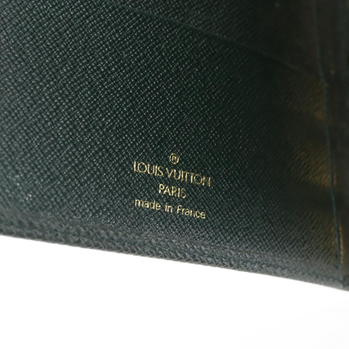 LOUIS VUITTON Taiga Agenda MM Day Planner Cover Epicea R20403 LV Auth ki6371