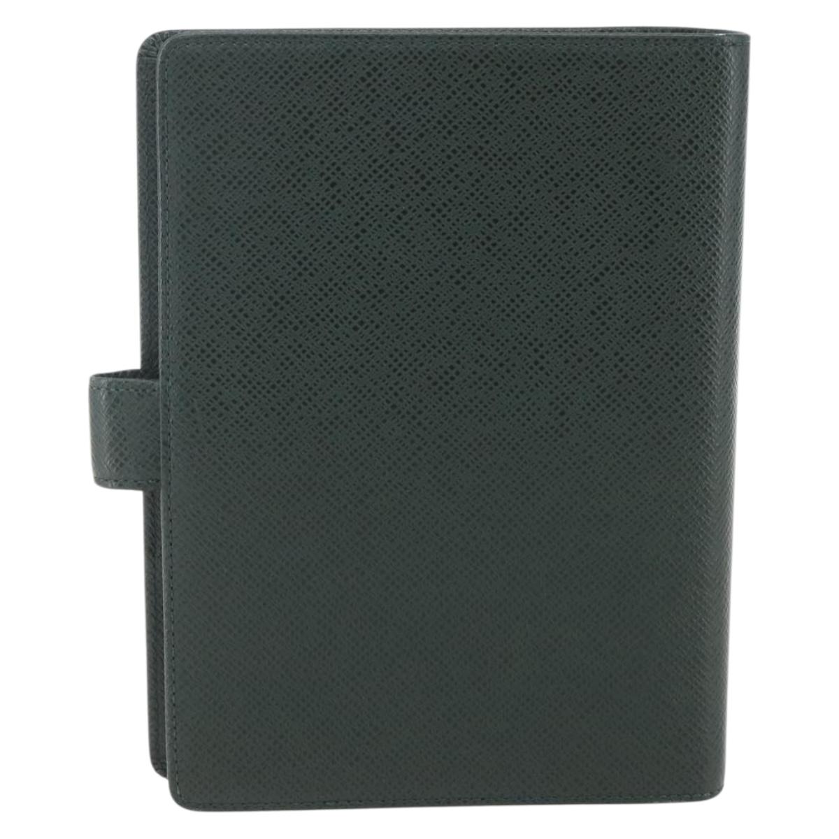 LOUIS VUITTON Taiga Agenda MM Day Planner Cover Epicea R20403 LV Auth ki6371