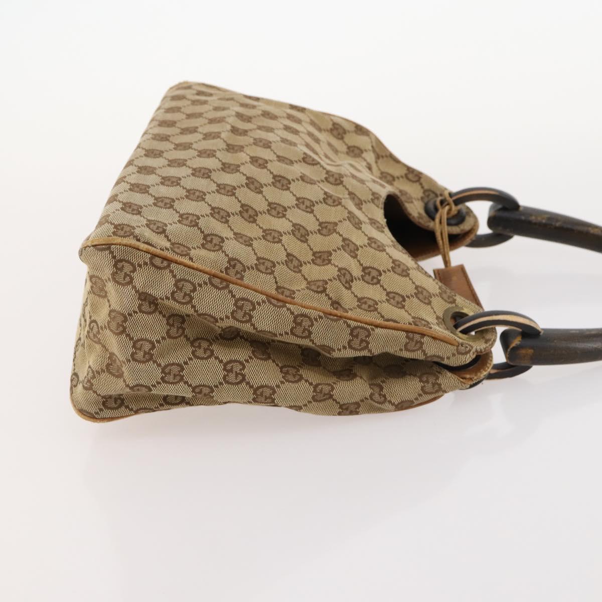 GUCCI GG Canvas Micro GG Supreme Pouch Bag PVC 4 Set Beige White Auth ki6375