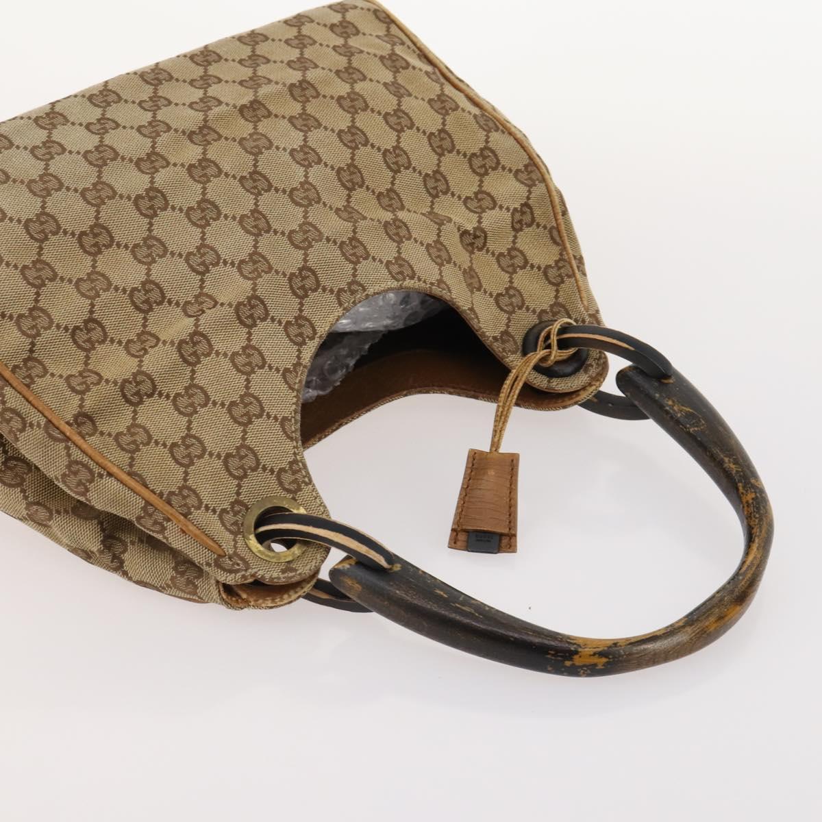 GUCCI GG Canvas Micro GG Supreme Pouch Bag PVC 4 Set Beige White Auth ki6375