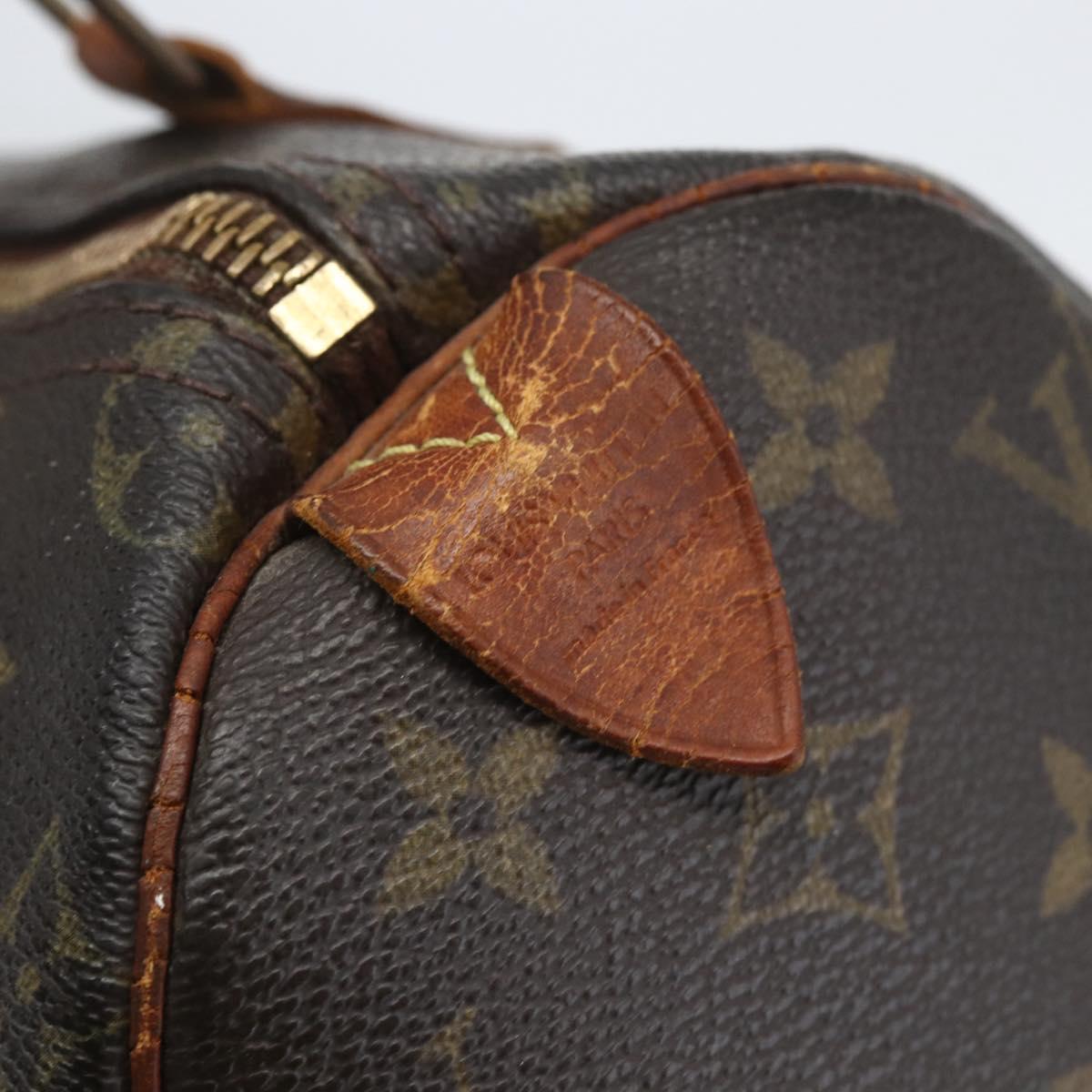 LOUIS VUITTON Monogram Speedy 25 Hand Bag M41528 LV Auth ki6387