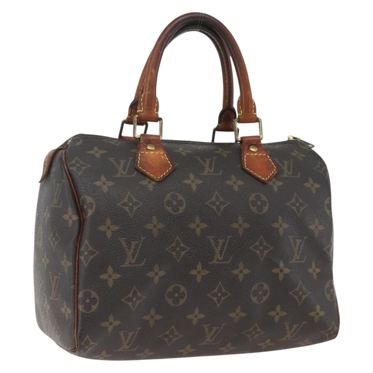 LOUIS VUITTON Monogram Speedy 25 Hand Bag M41528 LV Auth ki6387