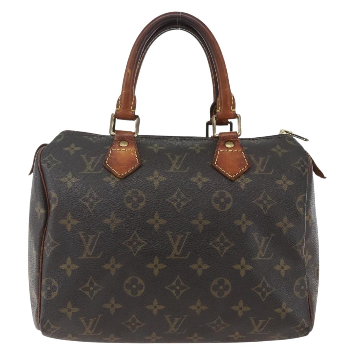 LOUIS VUITTON Monogram Speedy 25 Hand Bag M41528 LV Auth ki6387