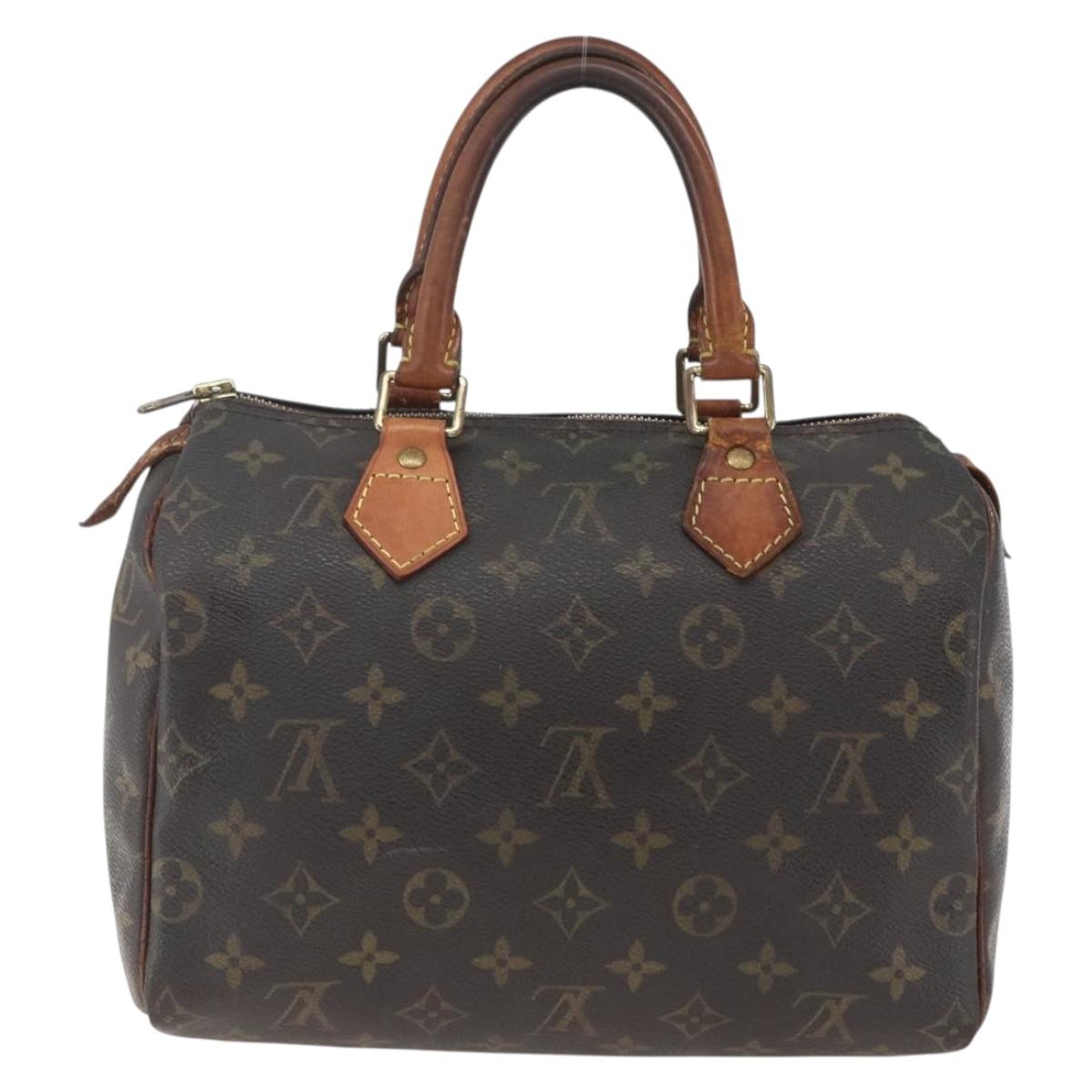 LOUIS VUITTON Monogram Speedy 25 Hand Bag M41528 LV Auth ki6387