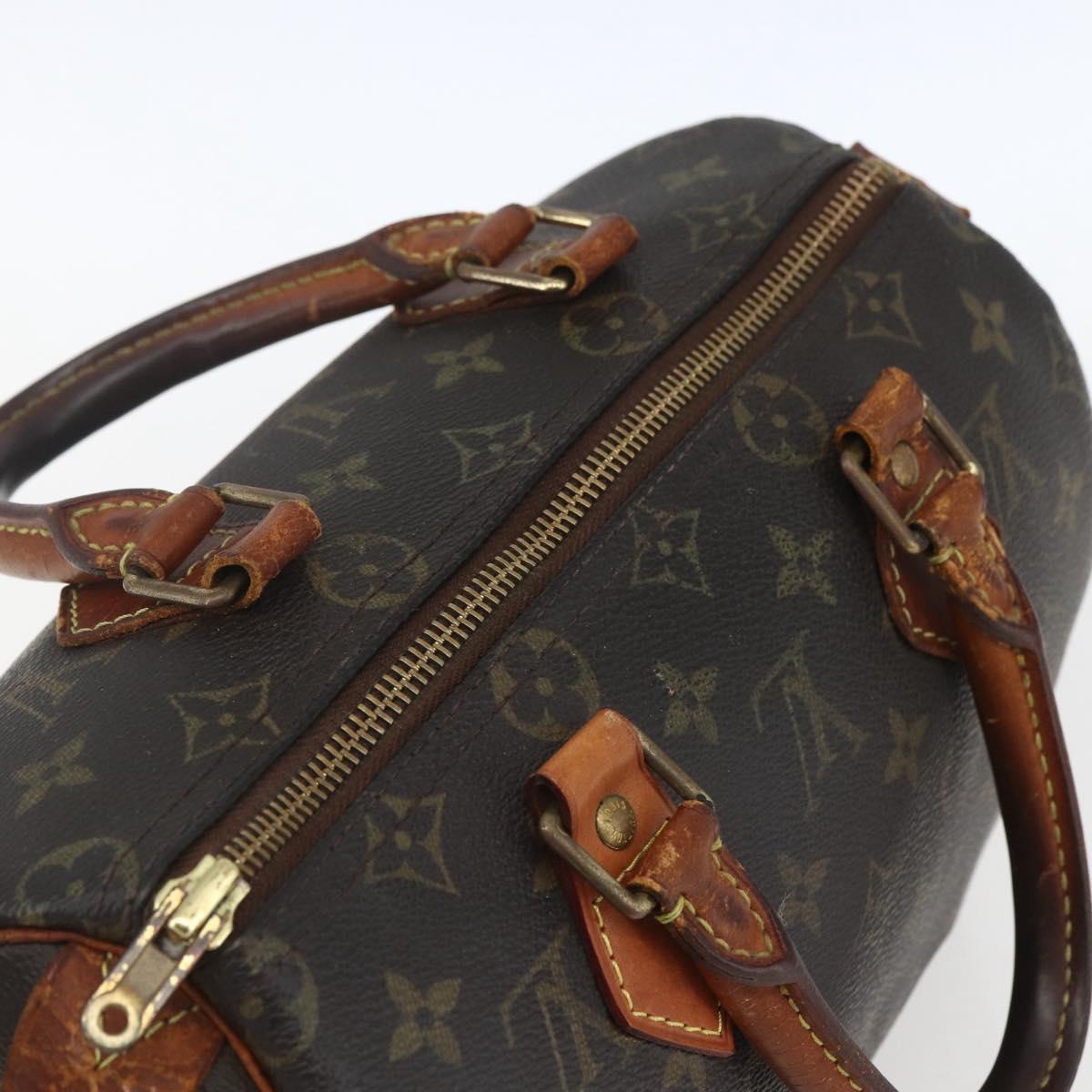 LOUIS VUITTON Monogram Speedy 25 Hand Bag M41528 LV Auth ki6387