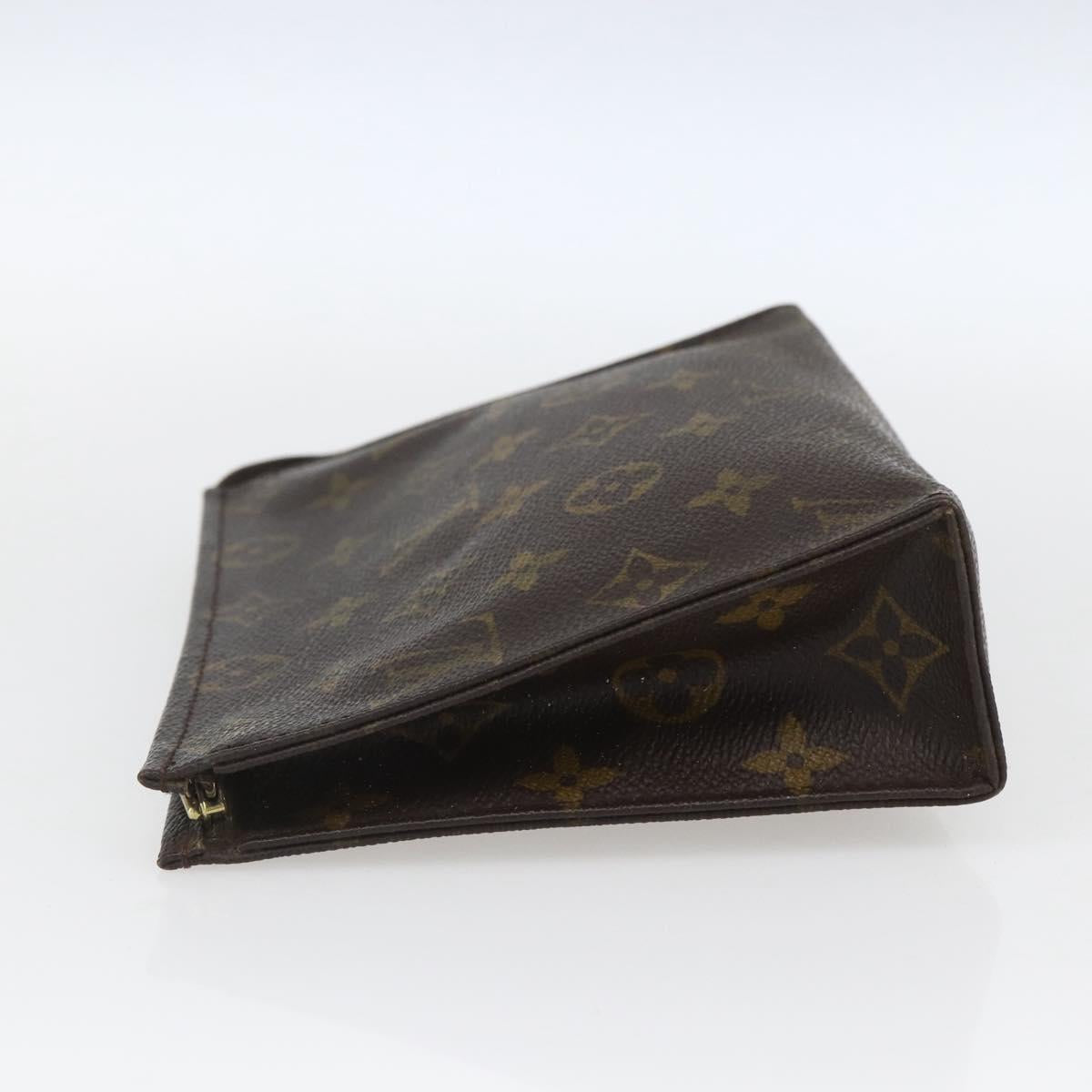 LOUIS VUITTON Monogram Poche Toilette 19 Pouch M47544 LV Auth ki6390