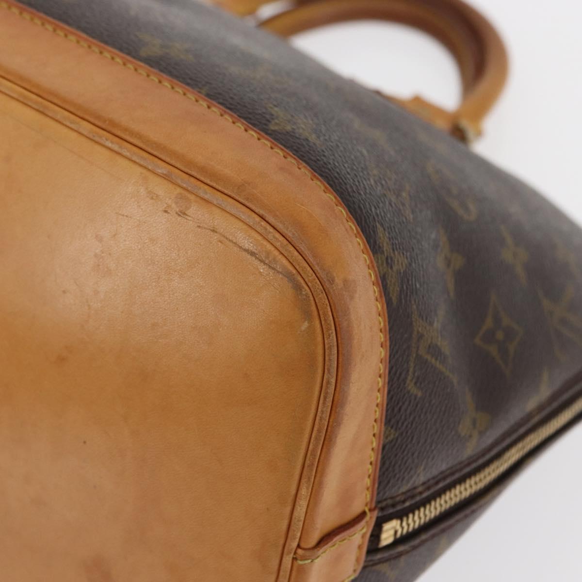 LOUIS VUITTON Monogram Alma Hand Bag M51130 LV Auth ki6392