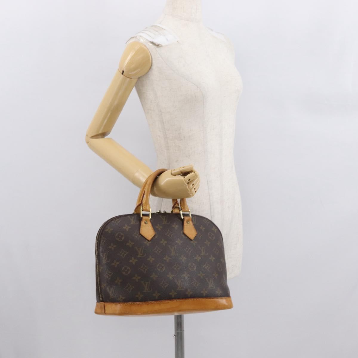 LOUIS VUITTON Monogram Alma Hand Bag M51130 LV Auth ki6392