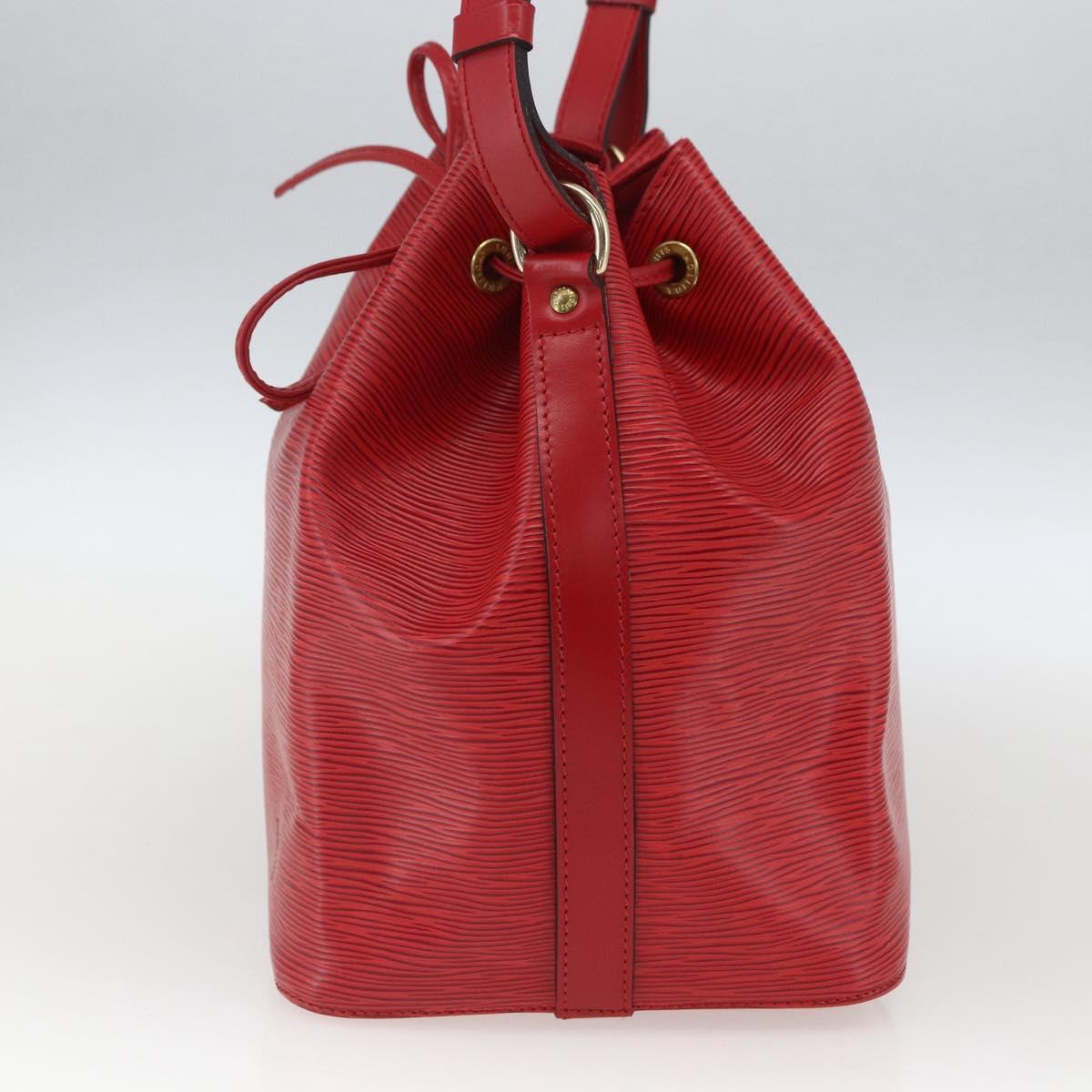 LOUIS VUITTON Epi Petit Noe Shoulder Bag Red M44107 LV Auth ki6398