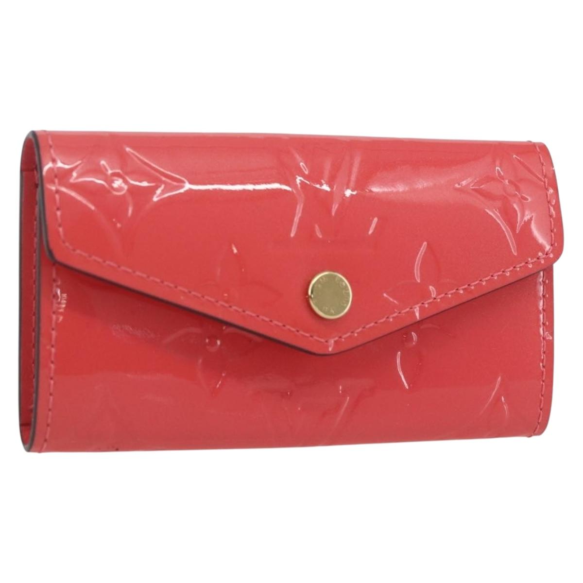 LOUIS VUITTON Vernis Multicles 4 Key Case Pink Amarrant M90913 Auth ki6400