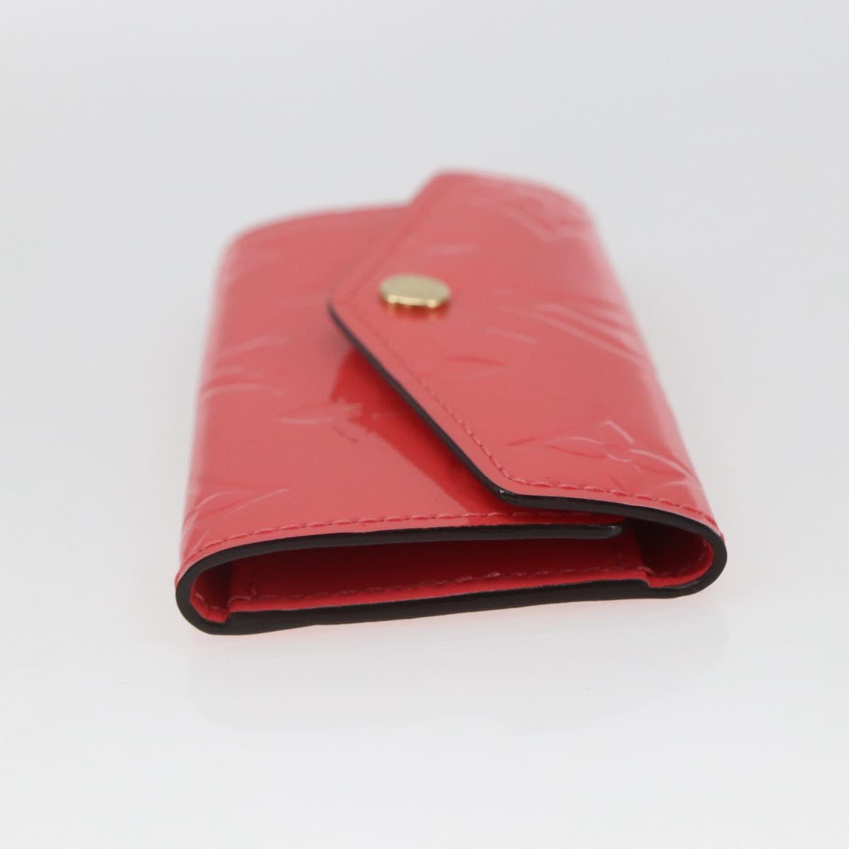 LOUIS VUITTON Vernis Multicles 4 Key Case Pink Amarrant M90913 Auth ki6400